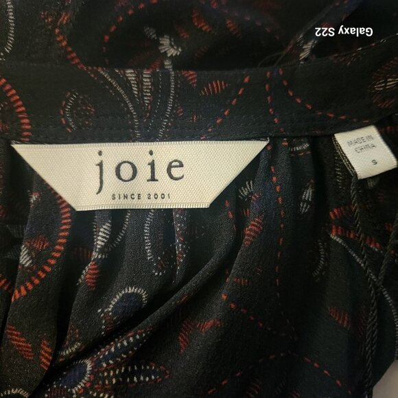 joie cecarina100% Silk Sheer Blouse. NWT. Size Small - Picture 10 of 12
